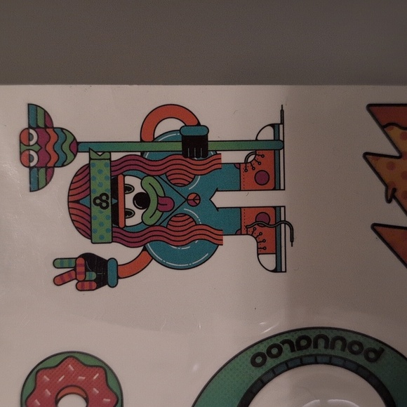 Bonaroo Temporary Tattoos Colorful Sheet with Positive Designs - Picture 2 of 7